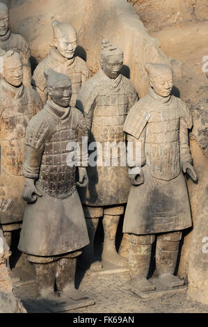 Museo dei Guerrieri di Terracotta, il mausoleo del primo imperatore di Qin, Xian, Provincia di Shaanxi, Cina e Asia Foto Stock