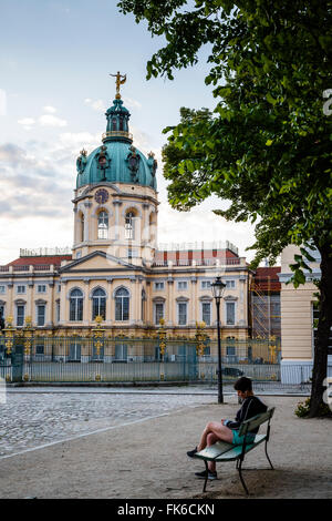 Palazzo di Charlottenburg (Schloss Charlottenburg), Charlottenburg di Berlino, Germania, Europa Foto Stock