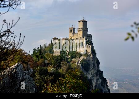 Burg a San Marino Foto Stock