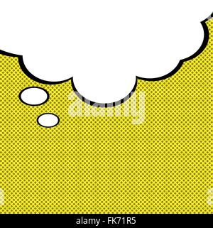 Discorso bolla sul dot sfondo. Illustrazione Vettoriale. Illustrazione Vettoriale