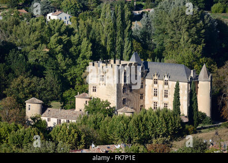 Medieval & Renaissance Château (c14th) Allemagne-en-Provence Alpes-de-Haute-Provence Provence Francia Foto Stock