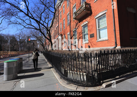 Washington Square North Greenwich Village di New York City Foto Stock