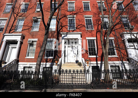 Washington Square North Greenwich Village di New York City Foto Stock