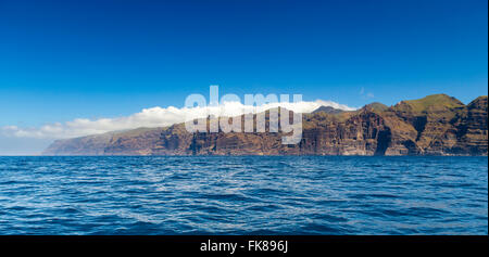 Scogliere di Los Gigantes, Santiago del Teide Tenerife, Isole Canarie, Spagna Foto Stock