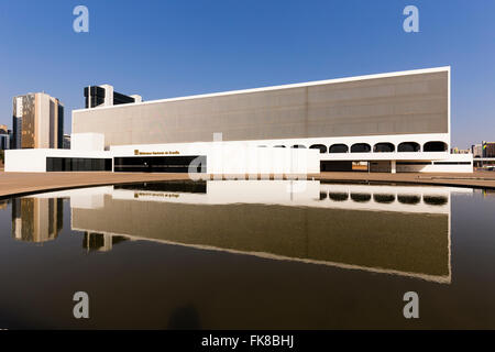 Biblioteca Nacional Leonel de Moura Brizola è, Biblioteca Nazionale dell'architetto Oscar Niemeyer, Brasilia, del Distretto Federale Foto Stock