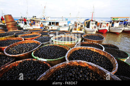 Fair Acai in Ver-o-Peso Foto Stock