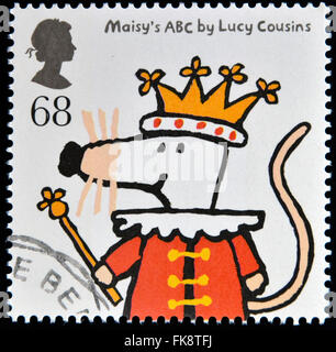 Regno Unito - circa 2006: un timbro stampato in Gran Bretagna dedicato ai racconti di animali, mostra Maisey's ABC da Lucia cugini Foto Stock