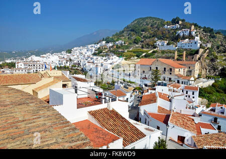 Vista di Frigiliana, Malaga, Spagna Foto Stock