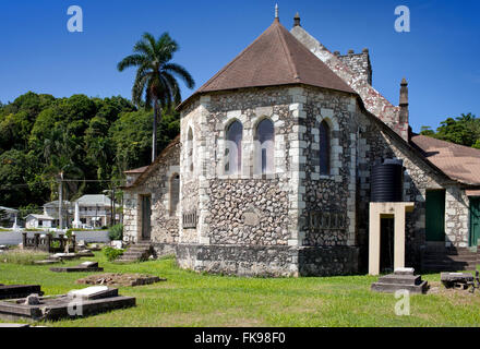 Antica chiesa coloniale. Giamaica Foto Stock