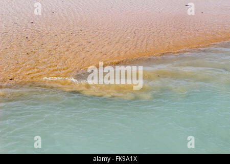 Corrente di marea a causa seiche. Montrose Beach, Chicago, Illinois Foto Stock