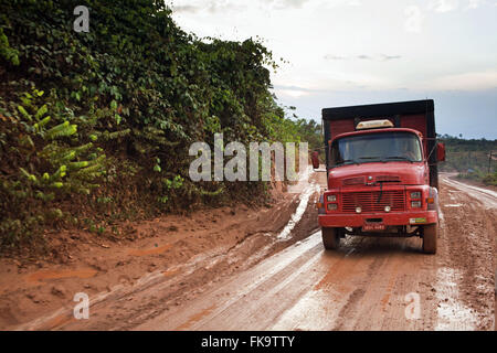 BR-230 Autostrada regione Transamazon nel comune di Novo Repartimento Foto Stock