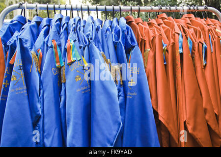 Cavalhada de Sao Pedro de Catuçaba - Spogliatoio blu al rosso per Mori e Cristiani Foto Stock