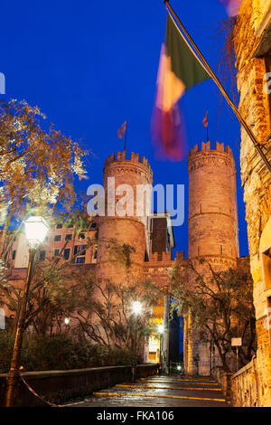 Porta Soprana a Genova. Genova, Liguria, Italia, Foto Stock