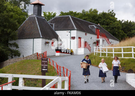 Il Edradour Scozia è la più piccola Malt Whisky Distillery. Foto Stock