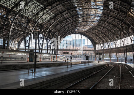 Le piattaforme, Estació de França, Barcellona. Foto Stock