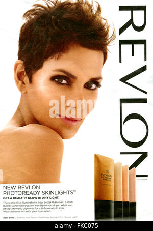 2010S UK Revlon Magazine annuncio pubblicitario Foto Stock