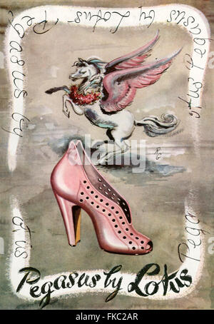 1940S UK Lotus Ltd Magazine annuncio pubblicitario Foto Stock