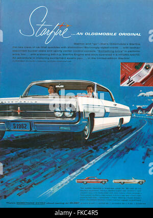 Anni sessanta USA Oldsmobile Magazine annuncio pubblicitario Foto Stock