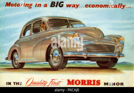 1950S UK Morris cartolina Foto Stock