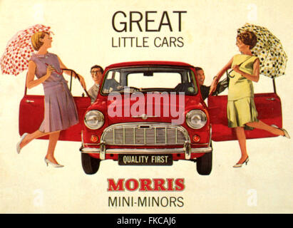 1950S UK Morris cartolina Foto Stock