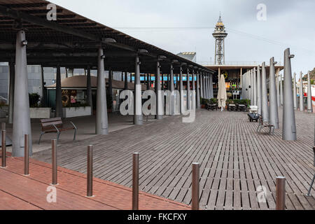 Maremàgnum. shopping e intrattenimento nel Port Vell. Barcellona. Foto Stock