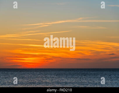 Seascape al tramonto Foto Stock