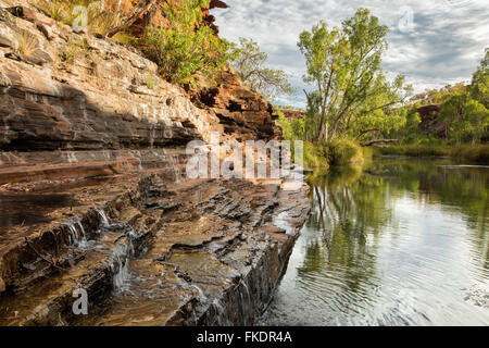 Kalamina Gorge, Karijini National Park, Pilbara, Australia occidentale Foto Stock