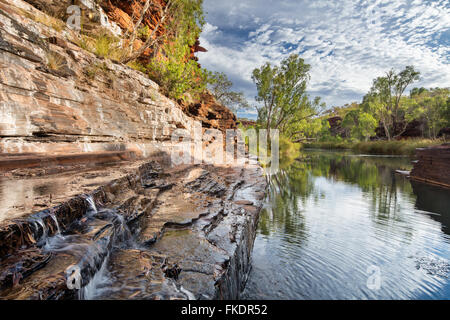 Kalamina Gorge, Karijini National Park, Pilbara, Australia occidentale Foto Stock