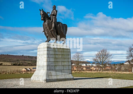 Il monumento di Bruce nella Battaglia di Bannockburn attrazione turistica in Stirling Scozia Scotland Foto Stock