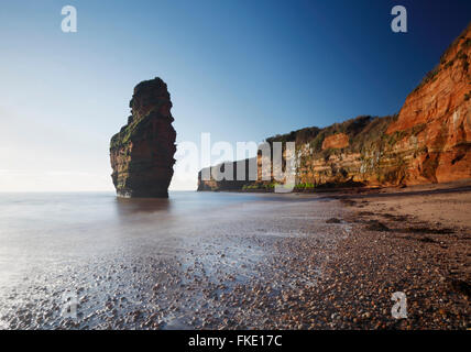 Ladram Bay. Jurassic Coast Sito Patrimonio Mondiale. Devon. Regno Unito. Foto Stock