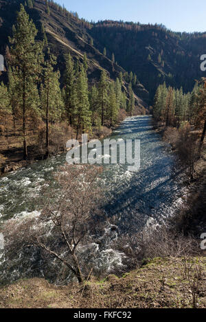 Fiume Wenaha nella zona nord-est di Oregon. Foto Stock