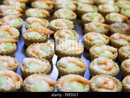 Gamberetti dolci in close up, l'immagine orizzontale Foto Stock