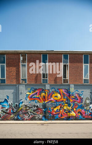 Belgio, Anversa, incontro di stili 2015 - Graffiti Foto Stock