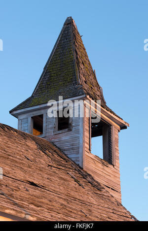 La Flora Chiesa Metodista, costruito nel 1896, Flora, Oregon. Foto Stock