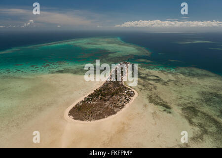 Isola Verde - questa piccola isola è completamente abitata con migliaia di persone Foto Stock