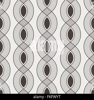 Vector seamless pattern di linee intrecciate Illustrazione Vettoriale