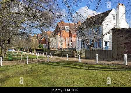 Case unifamiliari su College Road, Dulwich Village, un affluente area del sud di Londra Foto Stock