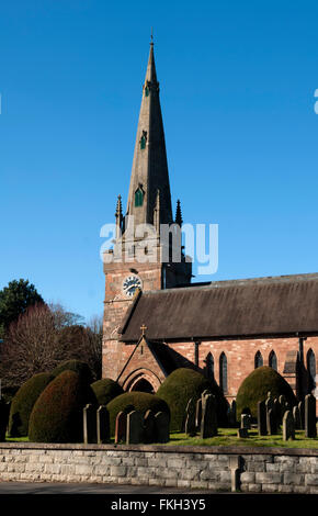 San Benedetto Biscop Chiesa, Wombourne, Staffordshire, England, Regno Unito Foto Stock