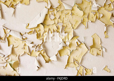 Abstract texture - Rivestimento in scaglie - peeling di vernice sul muro Foto Stock