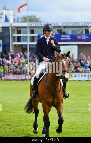 Show Jumping al Royal Highland Show 2015, Ingliston, Edimburgo, Scozia, Regno Unito Foto Stock