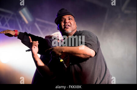 De La Soul eseguire a Brisfest, Ashton Court station wagon, Bristol. Il 23 settembre 2012. Foto Stock