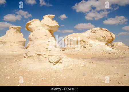 Formazione di roccia nel deserto bianco, Egitto Foto Stock