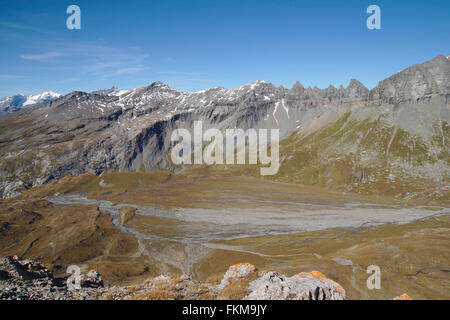 Glarona spinta, Tschingelhörner, Glarona Alpi, Svizzera Foto Stock