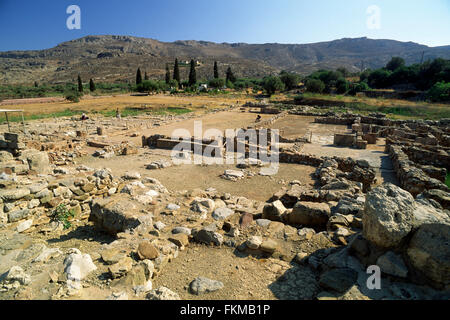 Grecia, Creta, Zakros, antico palazzo minoico Foto Stock