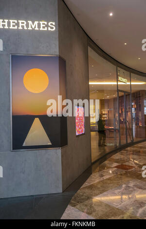 Hermes Store, luogo di Brookfield nel Battery Park City, NYC, STATI UNITI D'AMERICA Foto Stock