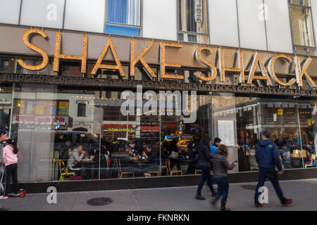 Shake Shack, Times Square NYC Foto Stock