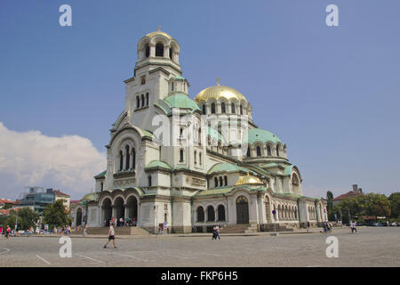 Aleksander Nevski Cattedrale, Sofia, Bulgaria Foto Stock