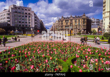 Plaza de Federico Moyúa. Bilbao. Vizcaya. Spagna Foto Stock