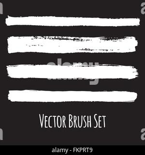Set di quattro Vector grunge spazzole Illustrazione Vettoriale