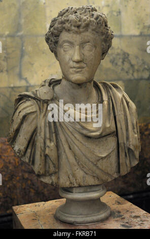 Ritratto del giovane Marco Aurelio (121-180 AD). Imperatore romano da 161-180. Busto. Antonine dinastia. Ii secolo D.C. Lo stato Museo Hermitage. San Pietroburgo. La Russia. Foto Stock